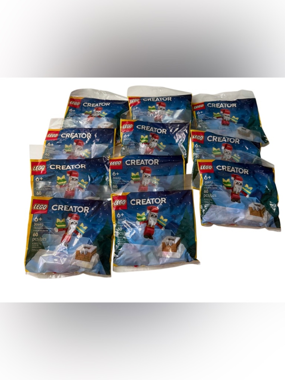 LEGO‎ 30692 Creator Christmas Chimney Fun with Santa Lot Of 11 Bags New